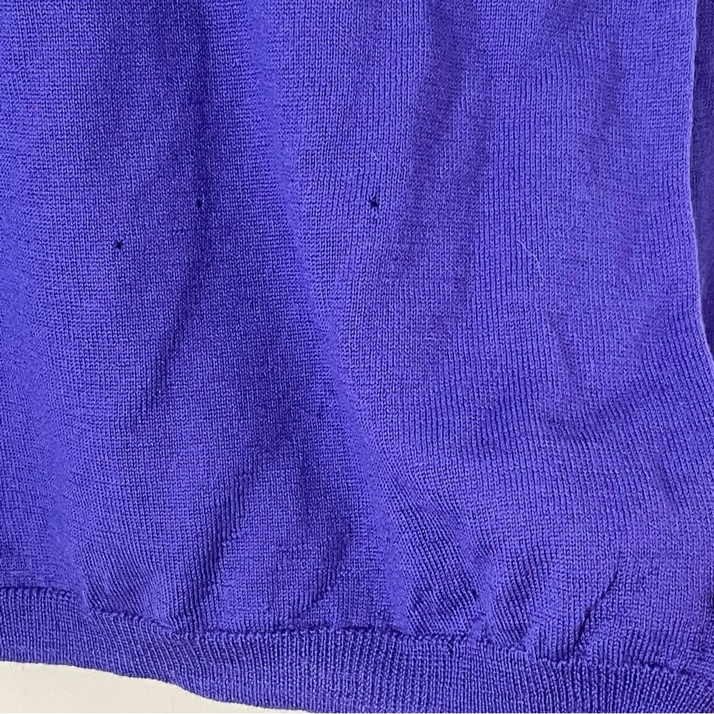 Cassidy for The Limited Vintage 100% Merino Wool Purple Cowl Neck Sweater S  NWT - Picture 7 of 8